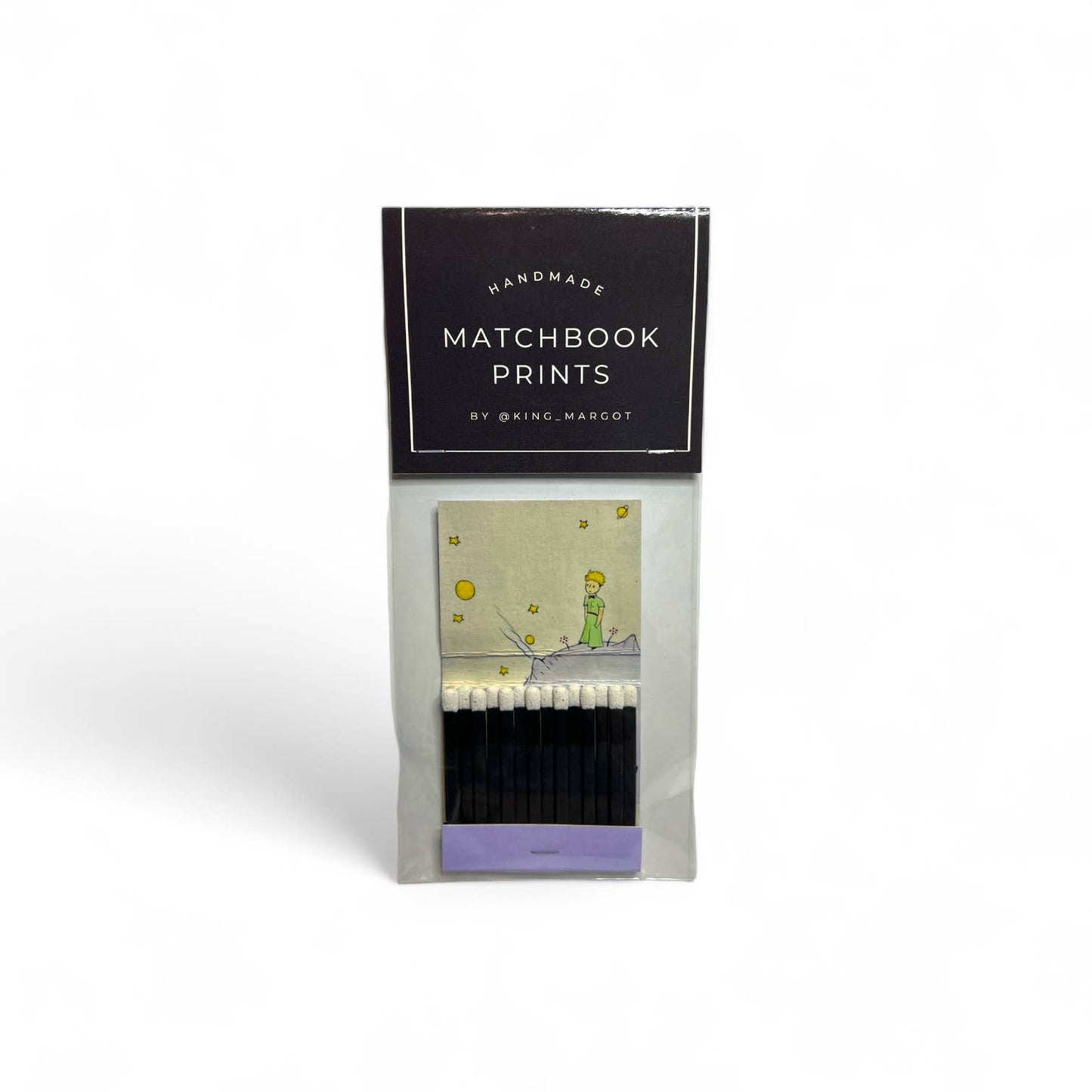 The Little Prince Handmade Matchbook Print Framed