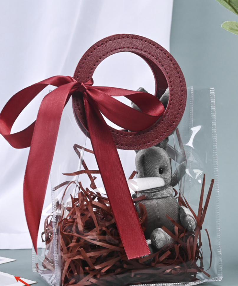 Transparent PVC large White GIFT BAG