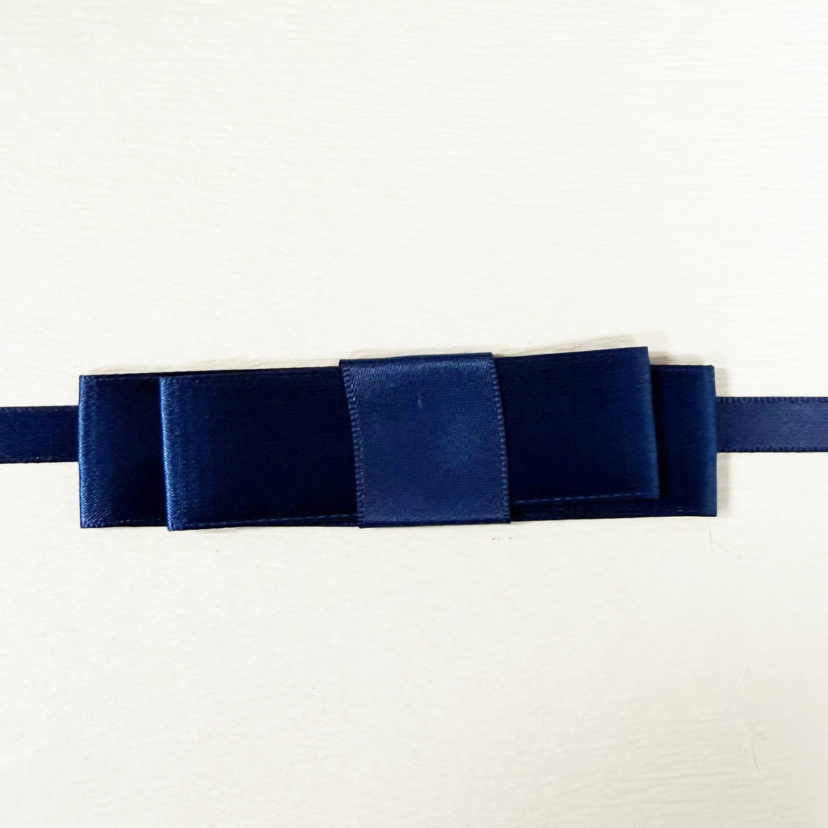 5pc, Navy Blue White Bow Tie Two-Piece Lid Rigid Gift Box