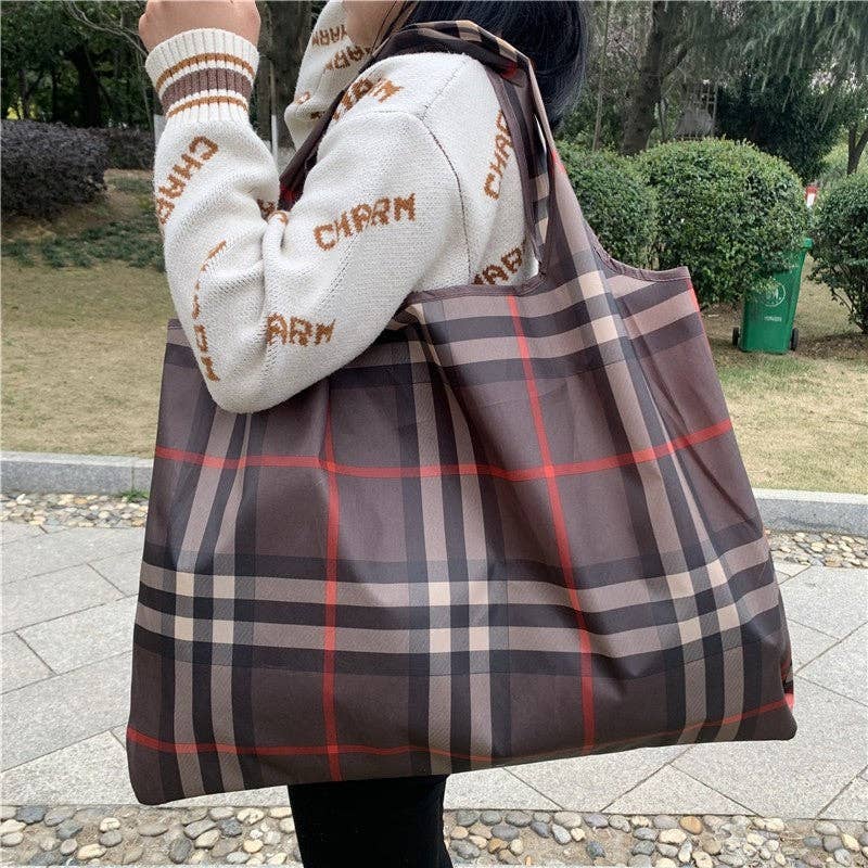 Large Capacity Single Shoulder Printed Foldable Cloth Bag