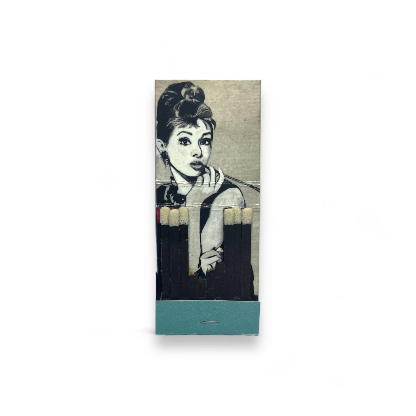 Audrey Hepburn Breakfast at Tiffany's Handmade Matchbook Print Framed