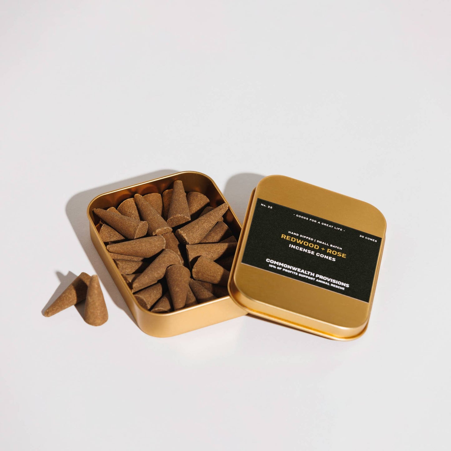 AVAILABLE ON LINE & IN STORE ONLY - Incense Cones - Redwood + Rose