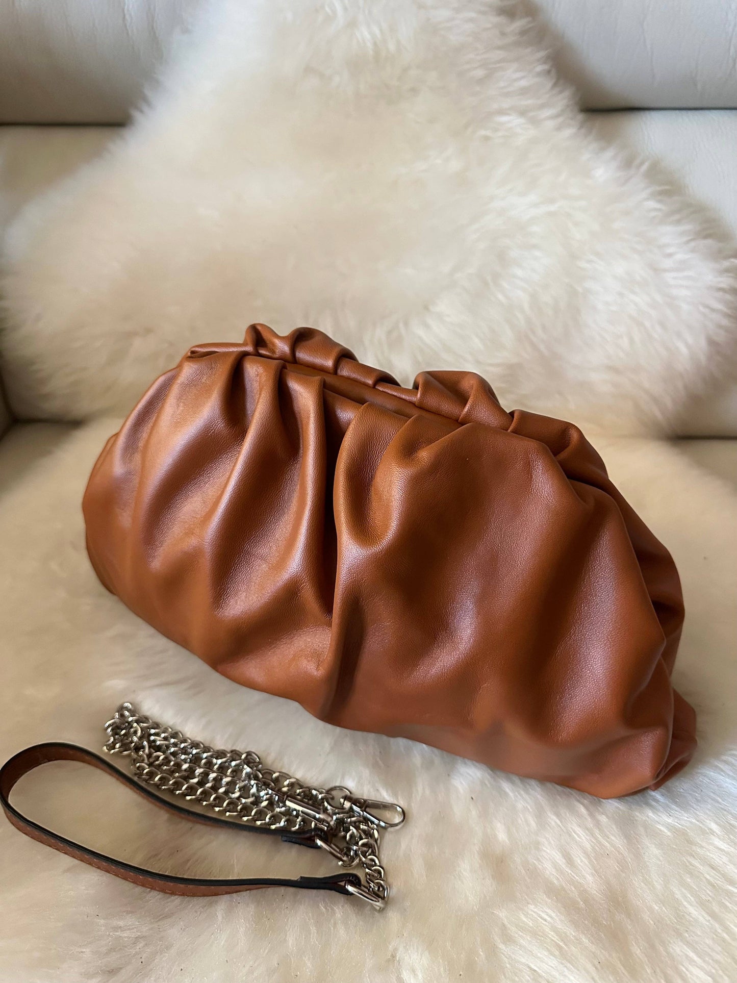 LARGE POUCH NAPPA - genuine leather