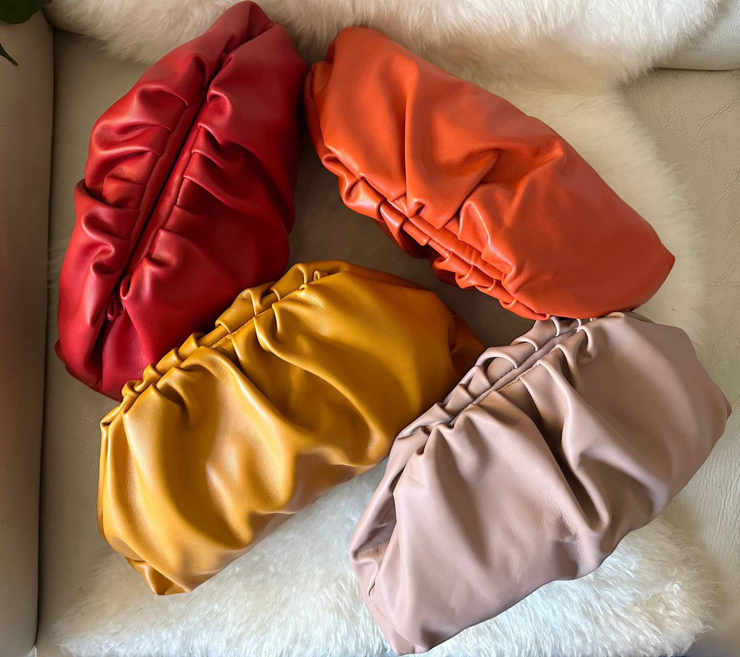 LARGE POUCH NAPPA - genuine leather