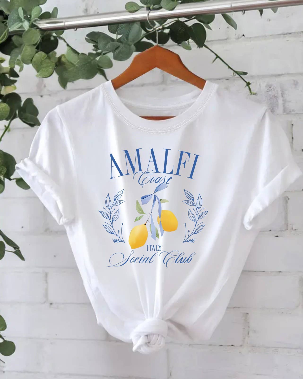 Stylish Lemon Graphic Print Crew Neck T-Shirt