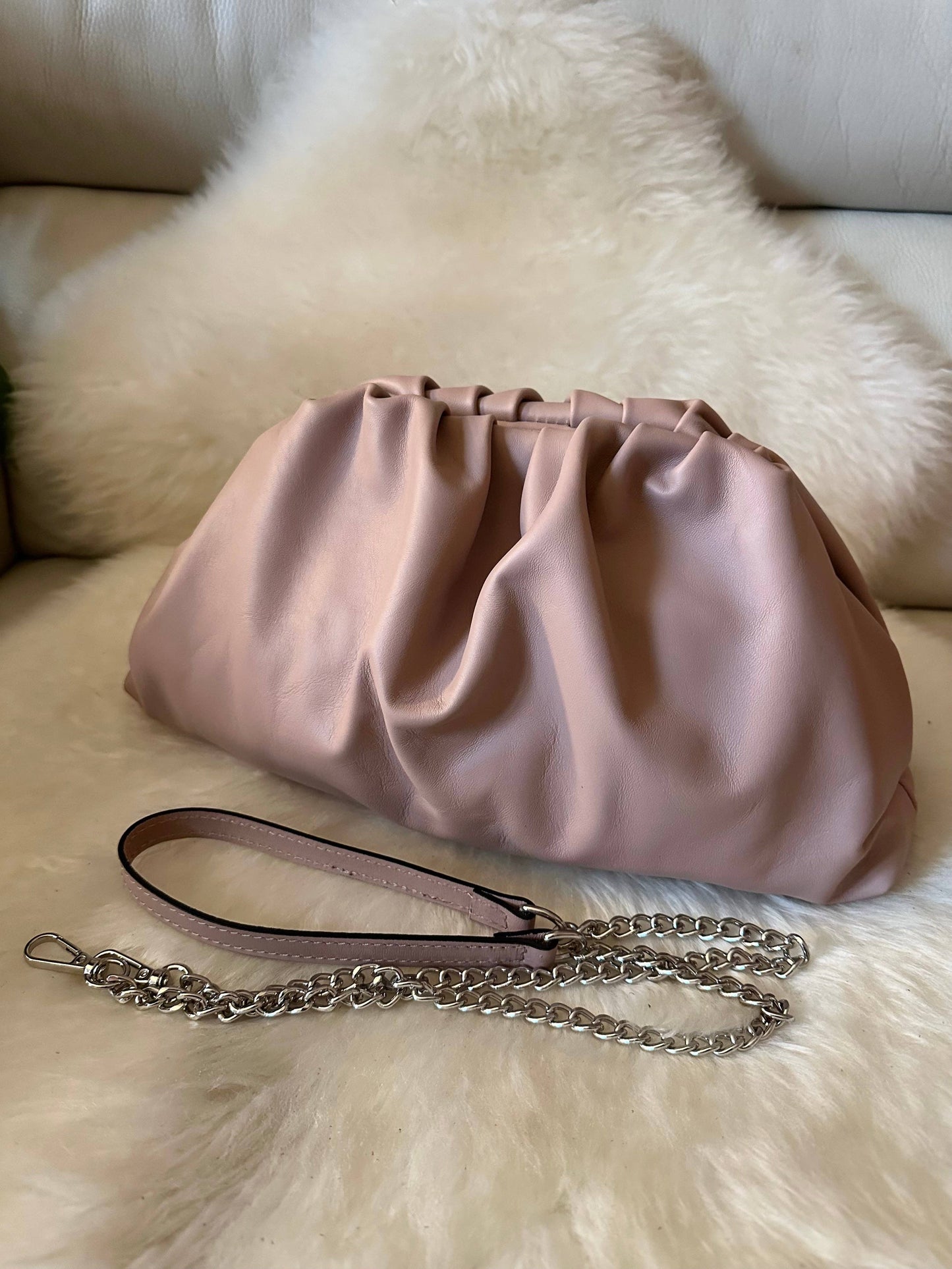 LARGE POUCH NAPPA - genuine leather