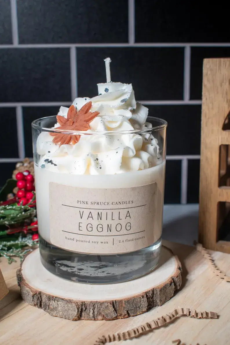 Vanilla Eggnog Hand Poured Soy Candle