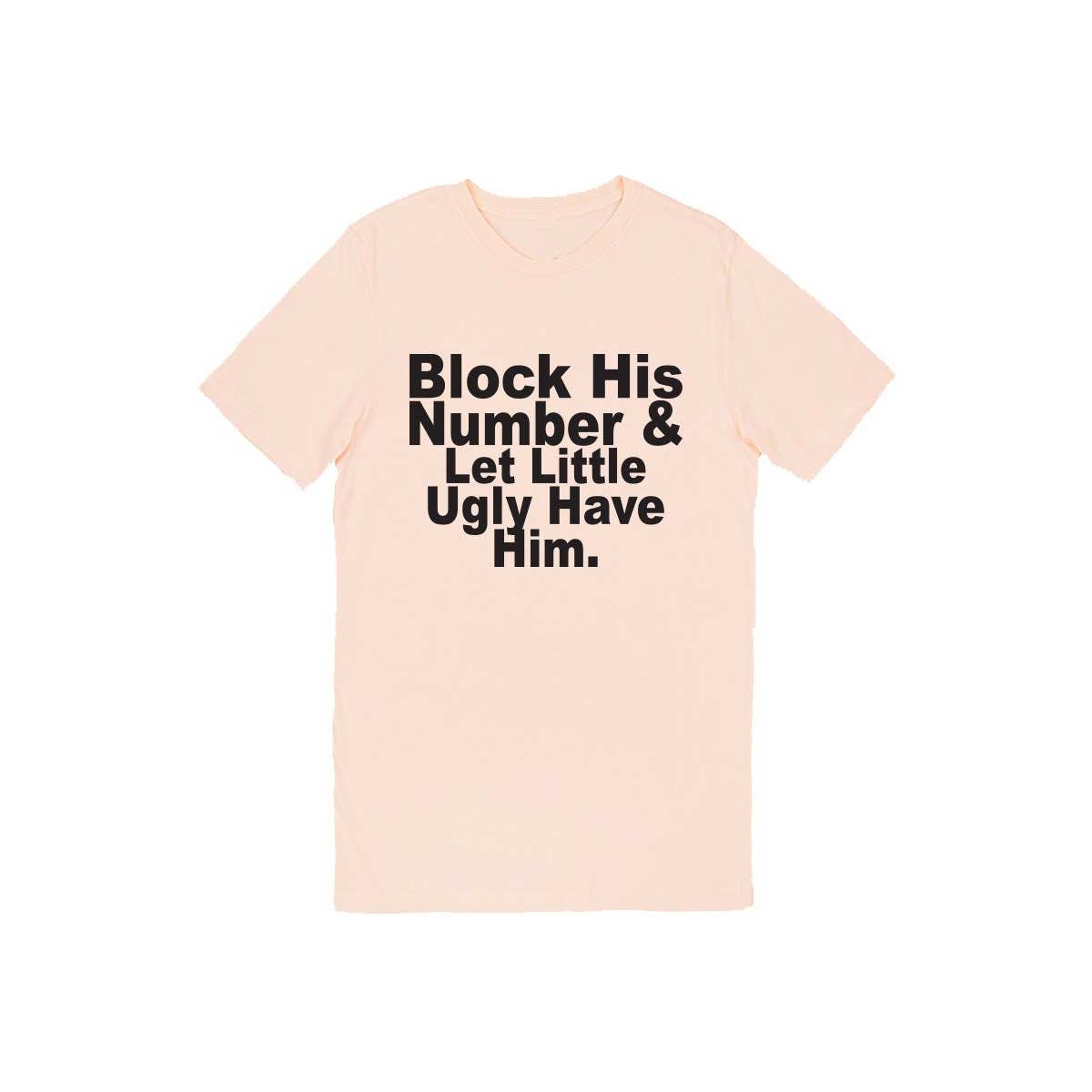 AVAILABLE IN STORE ONLY - BLOCK HIS NUMBER LETTER GRAPHIC WOMEN TEE - IN STORE ONLY