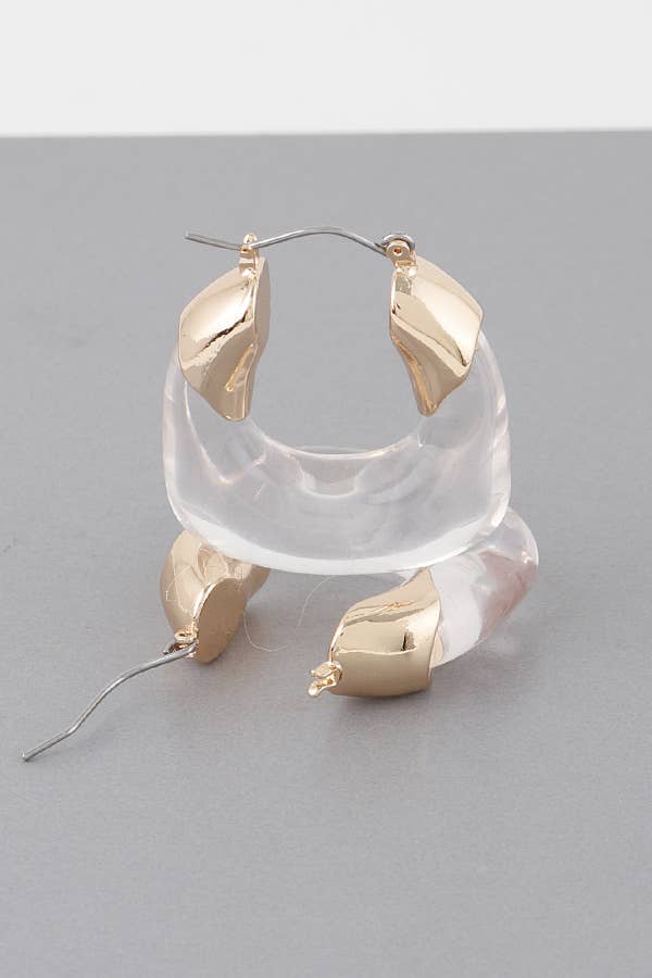 Organic Hoop Earrings E20044GCL