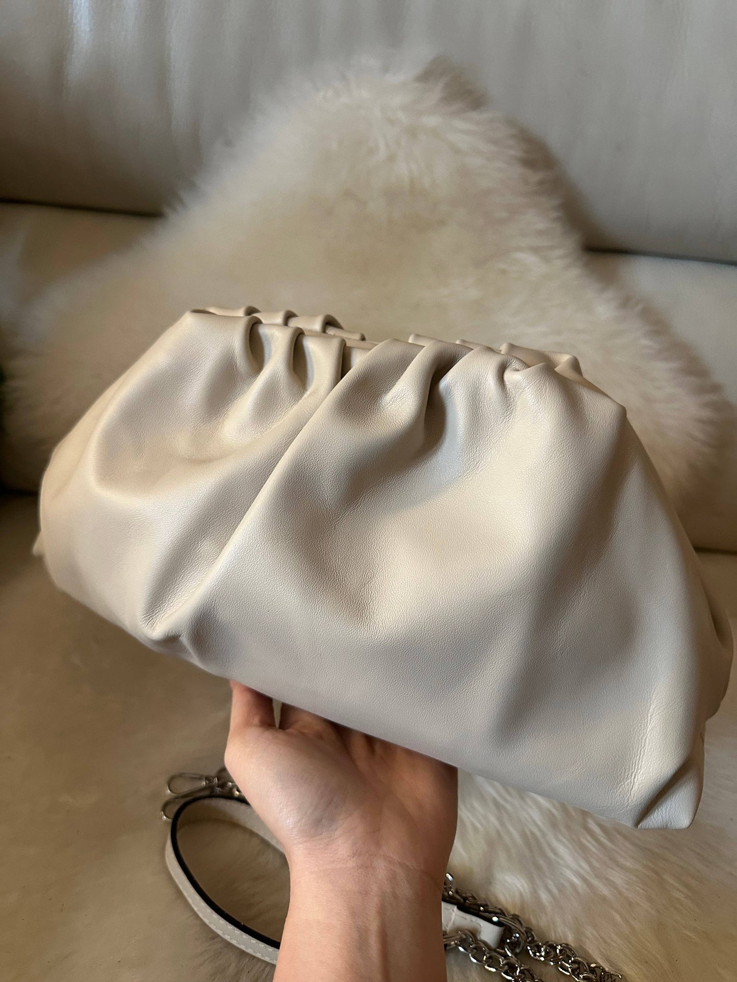 LARGE POUCH NAPPA - genuine leather