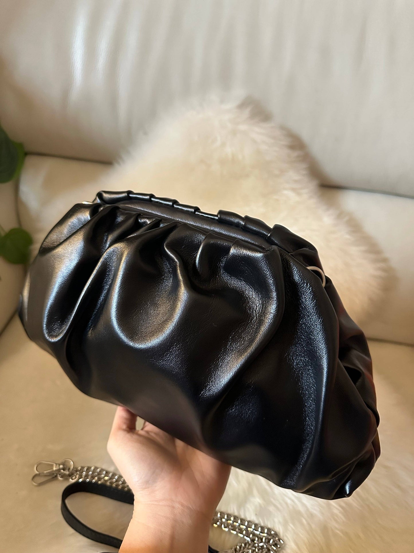 LARGE POUCH NAPPA - genuine leather