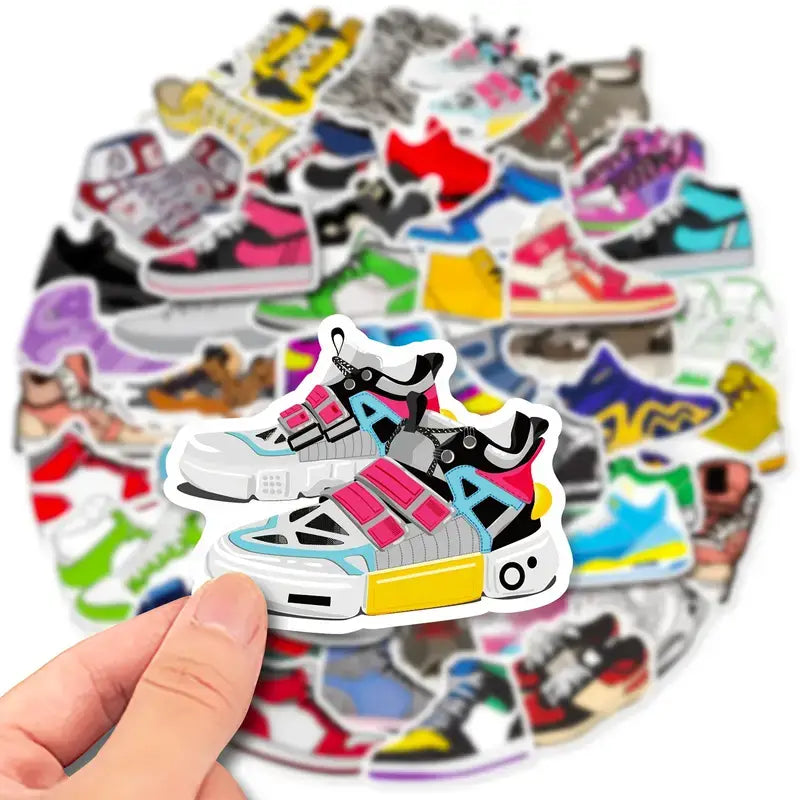 Sneaker Stickers: Store Accents, Fashionable Shoes Stickers