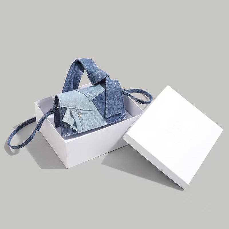 Women's Simple Denim Fashion Crossbody Square Bag