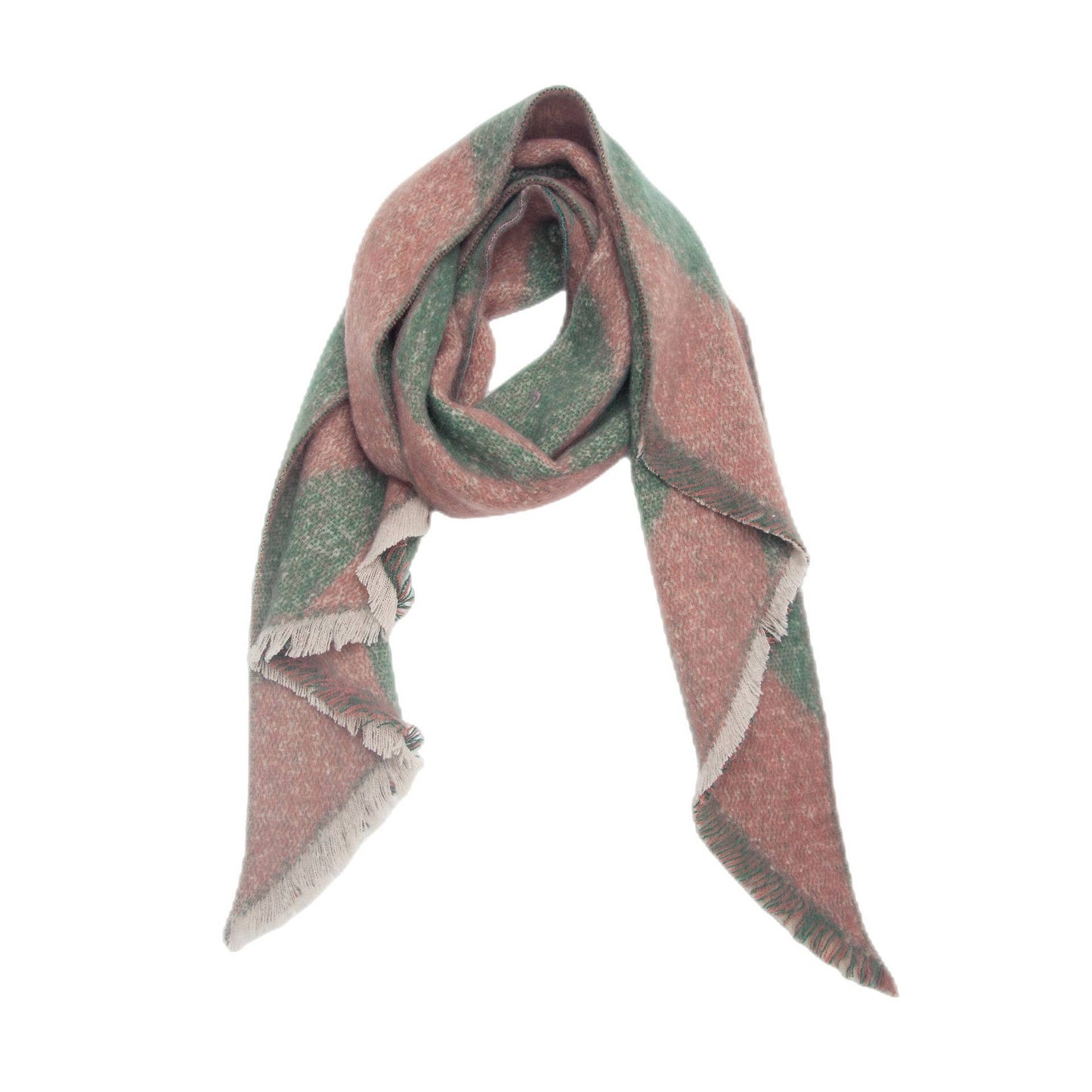 IN STORE ONLY - Multicoloured classy argyle scarf wrap