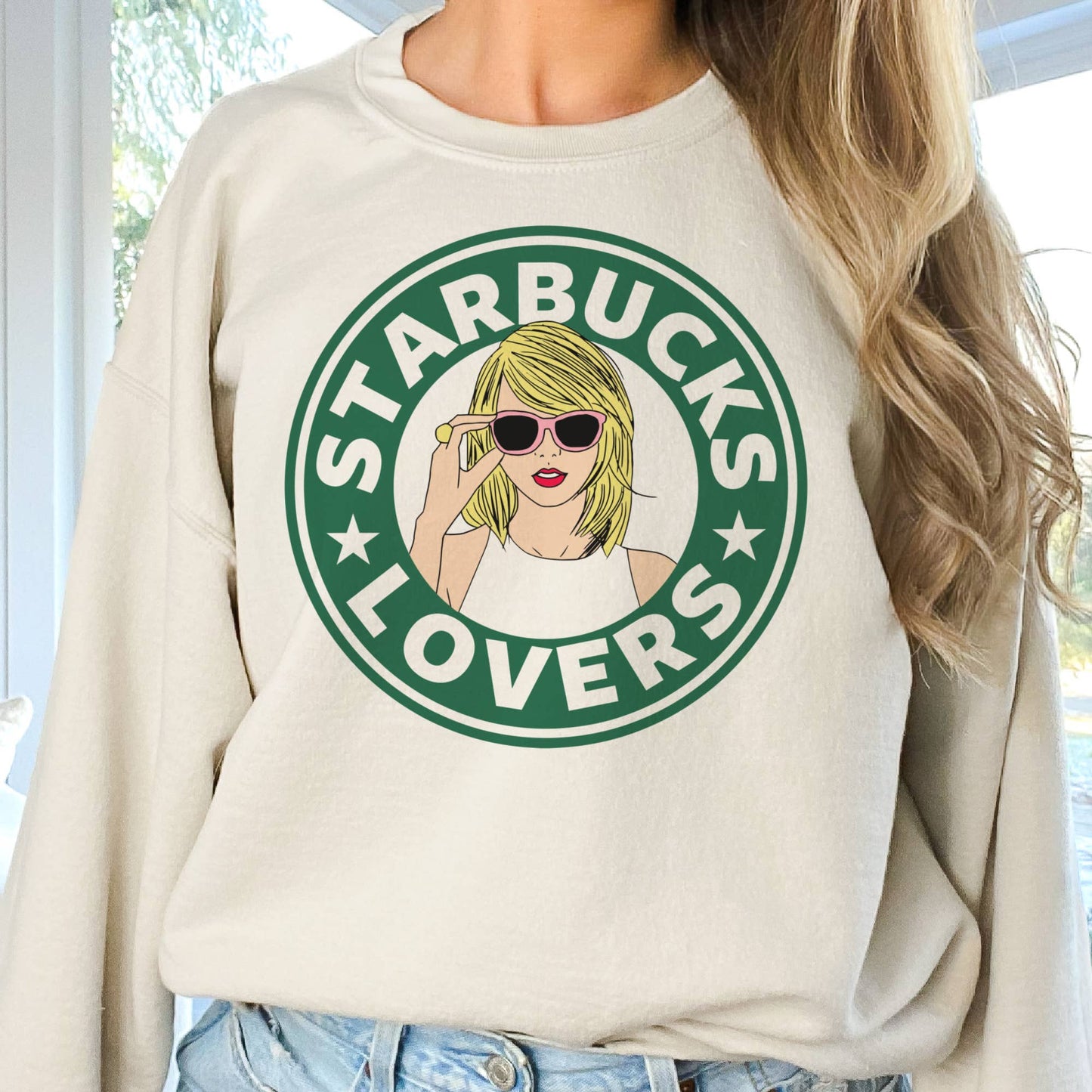 IN STORE ONLY - Taylor Swift Starbucks Lover Sweatshirt Taylor Coffee Pullov