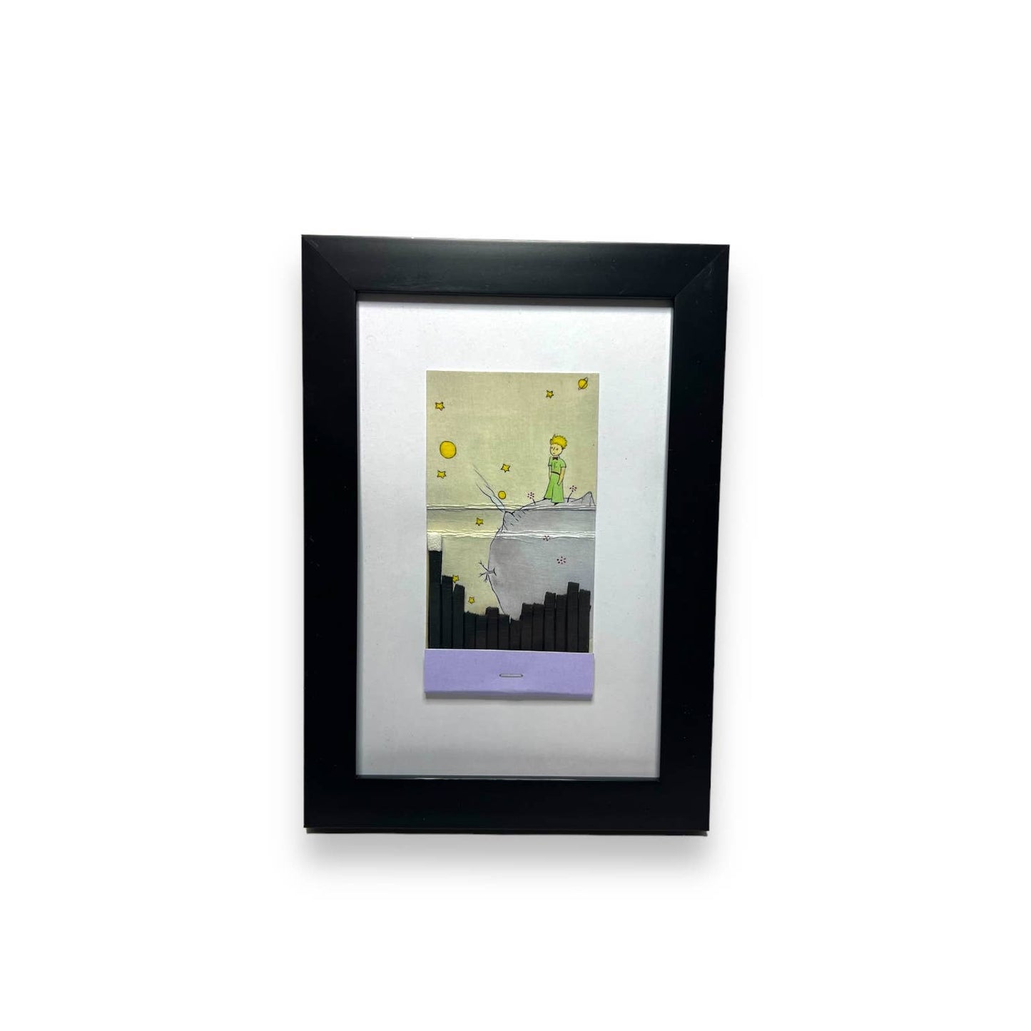 The Little Prince Handmade Matchbook Print Framed 