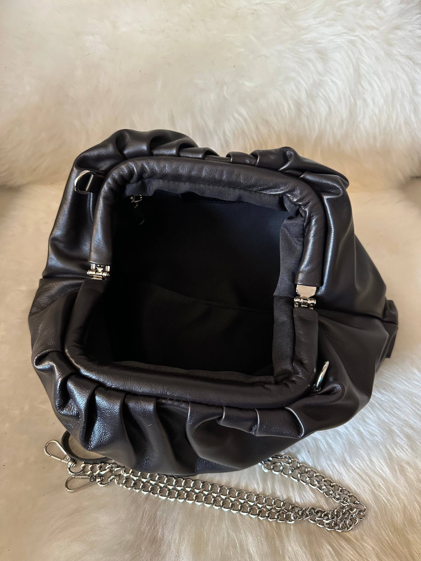 LARGE POUCH NAPPA - genuine leather