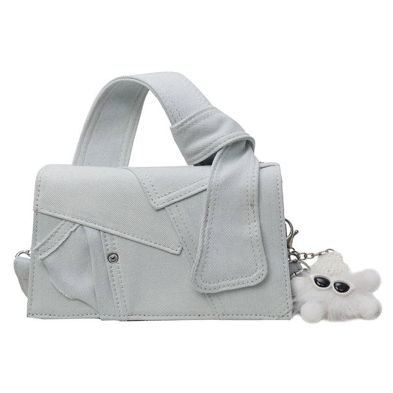 Women's Simple Denim Fashion Crossbody Square Bag
