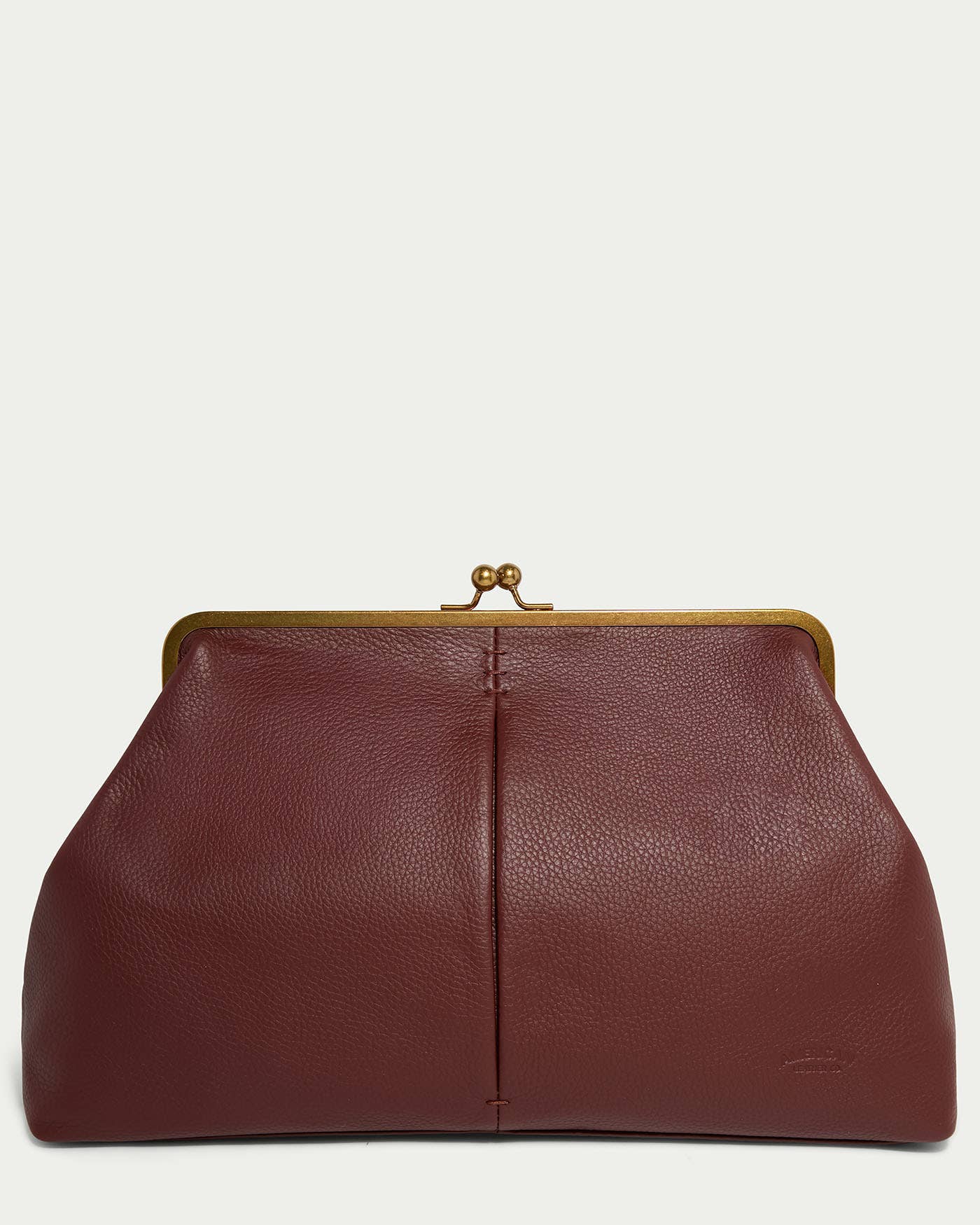 Kisslock Frame Gen Soft Cowhid Handbag ShoulderBag Cross body Bad for Men and Women