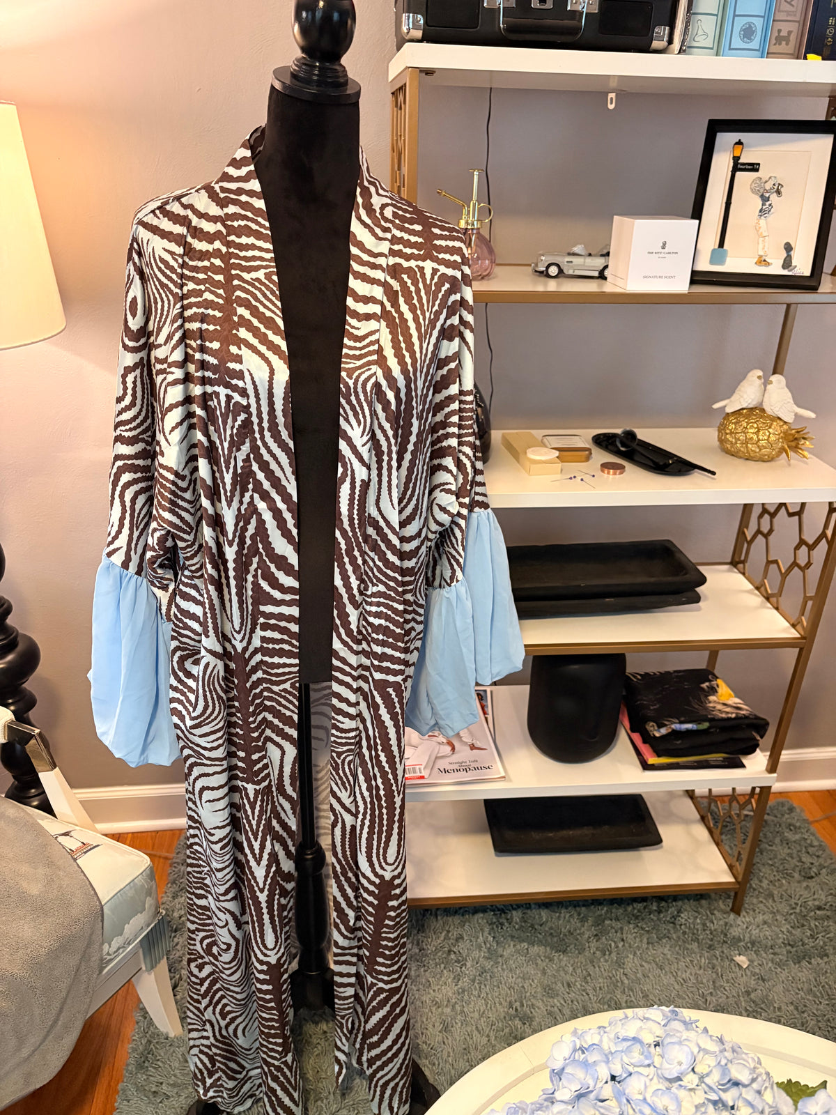 Kimono Wrap Lounge Robe