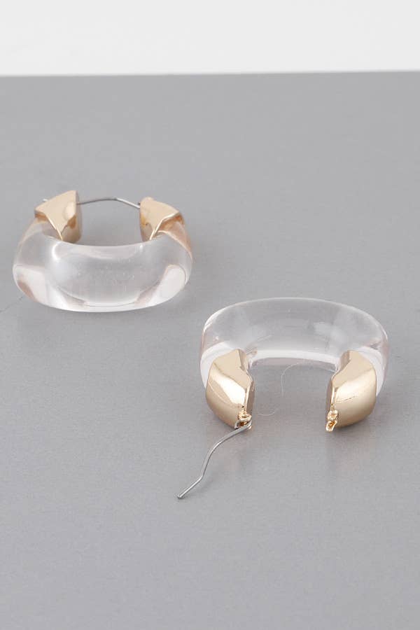 Organic Hoop Earrings E20044GCL