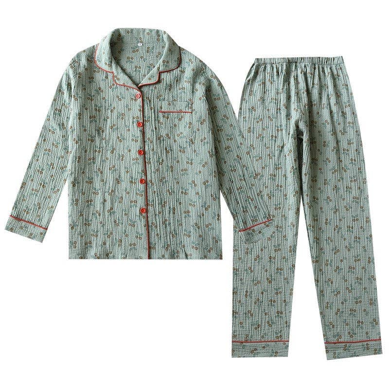 Printed Long Sleeve Pajama Set
