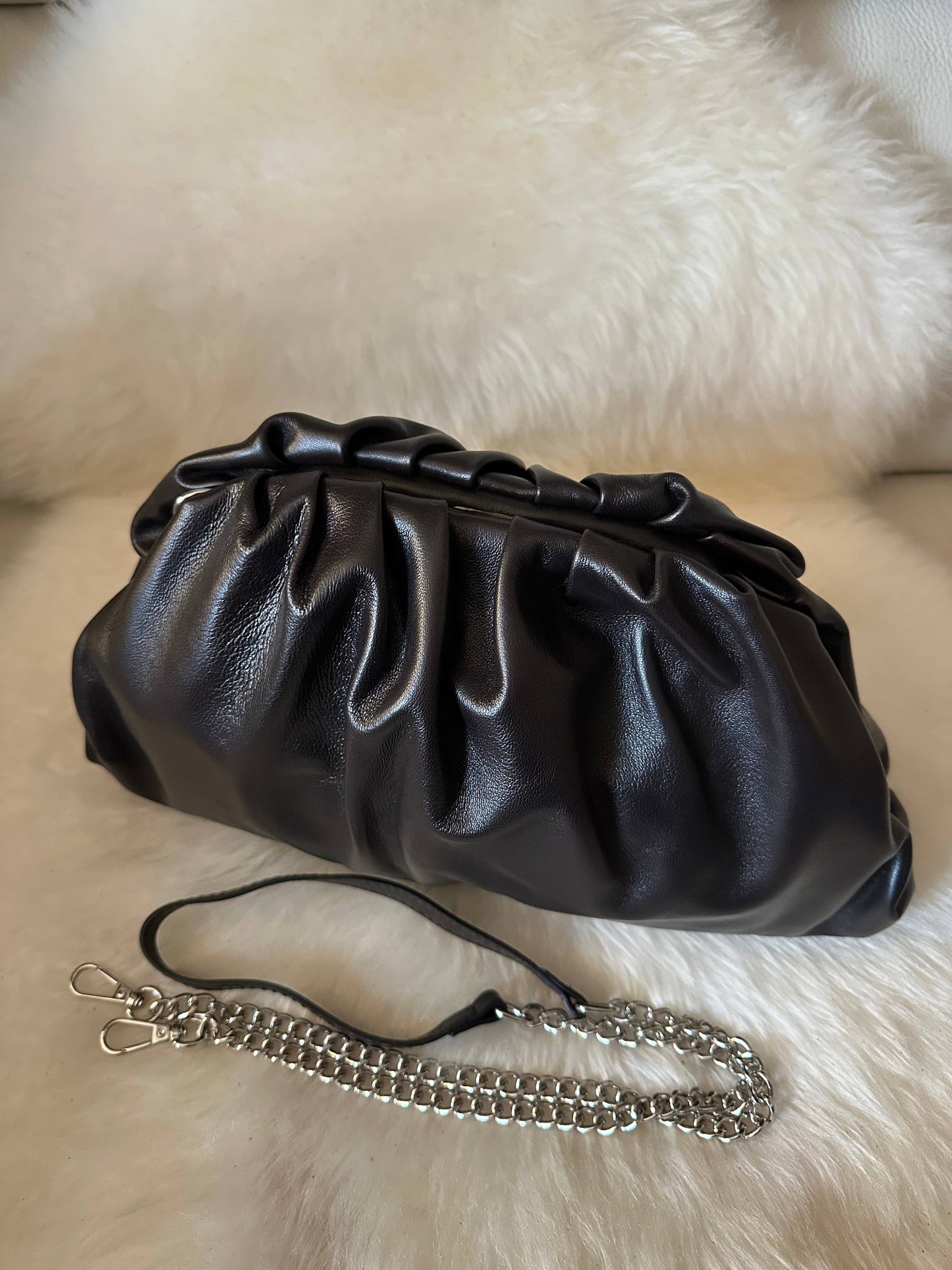 LARGE POUCH NAPPA - genuine leather