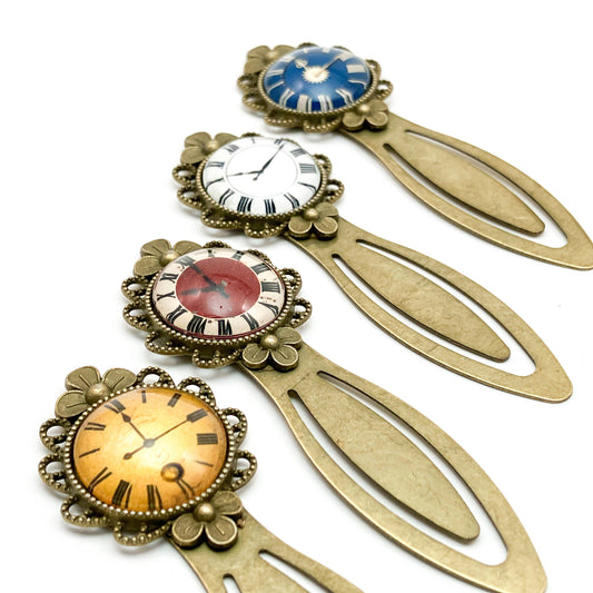 Vintage Clock Bookmark | Steampunk Planner Book Marker