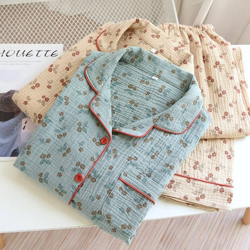 Printed Long Sleeve Pajama Set