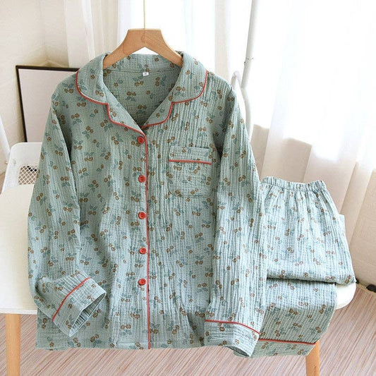 Printed Long Sleeve Pajama Set