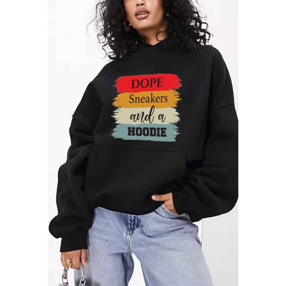 IN STORE ONLY - DOPE AND A HOODIE GRAPHIC WOMEN HOODIE