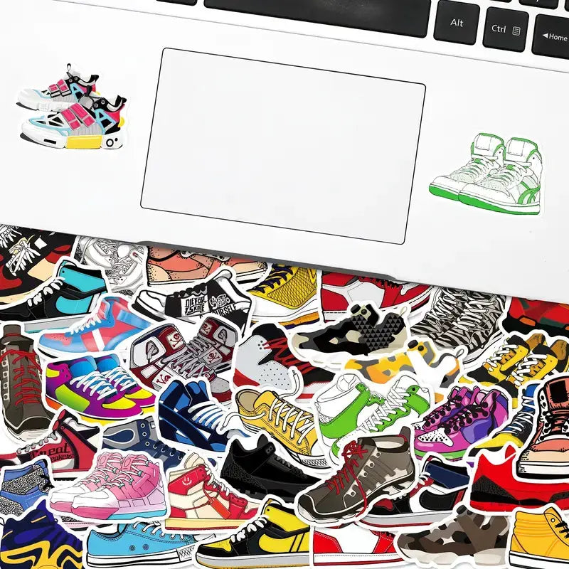 Sneaker Stickers: Store Accents, Fashionable Shoes Stickers