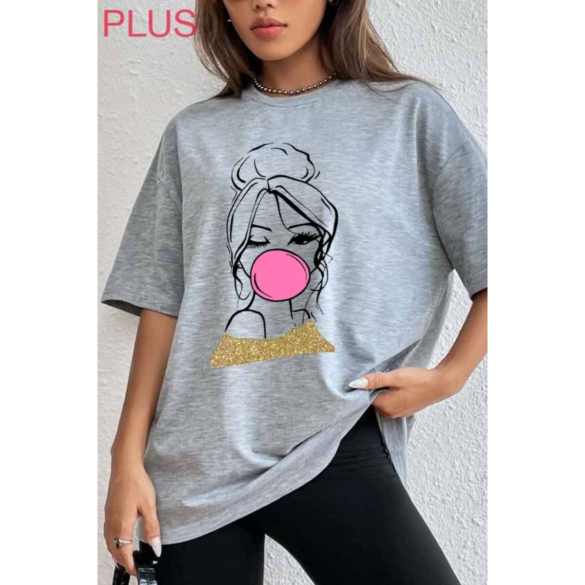 AVAILABLE IN STORE ONLY - FACE GLEELER GRAPHIC PLUS T-Shirt TOP