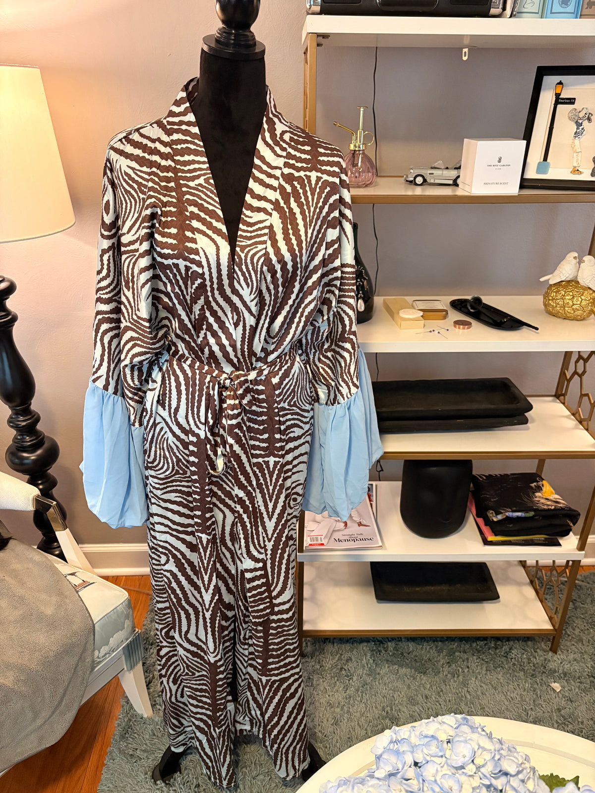 Kimono Wrap Lounge Robe