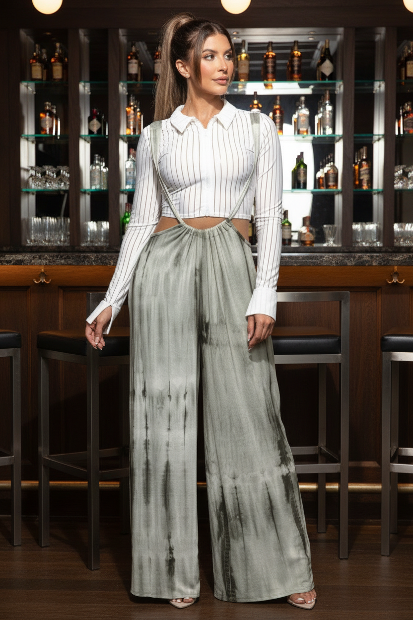 Drawstring Baggy Jumpsuit