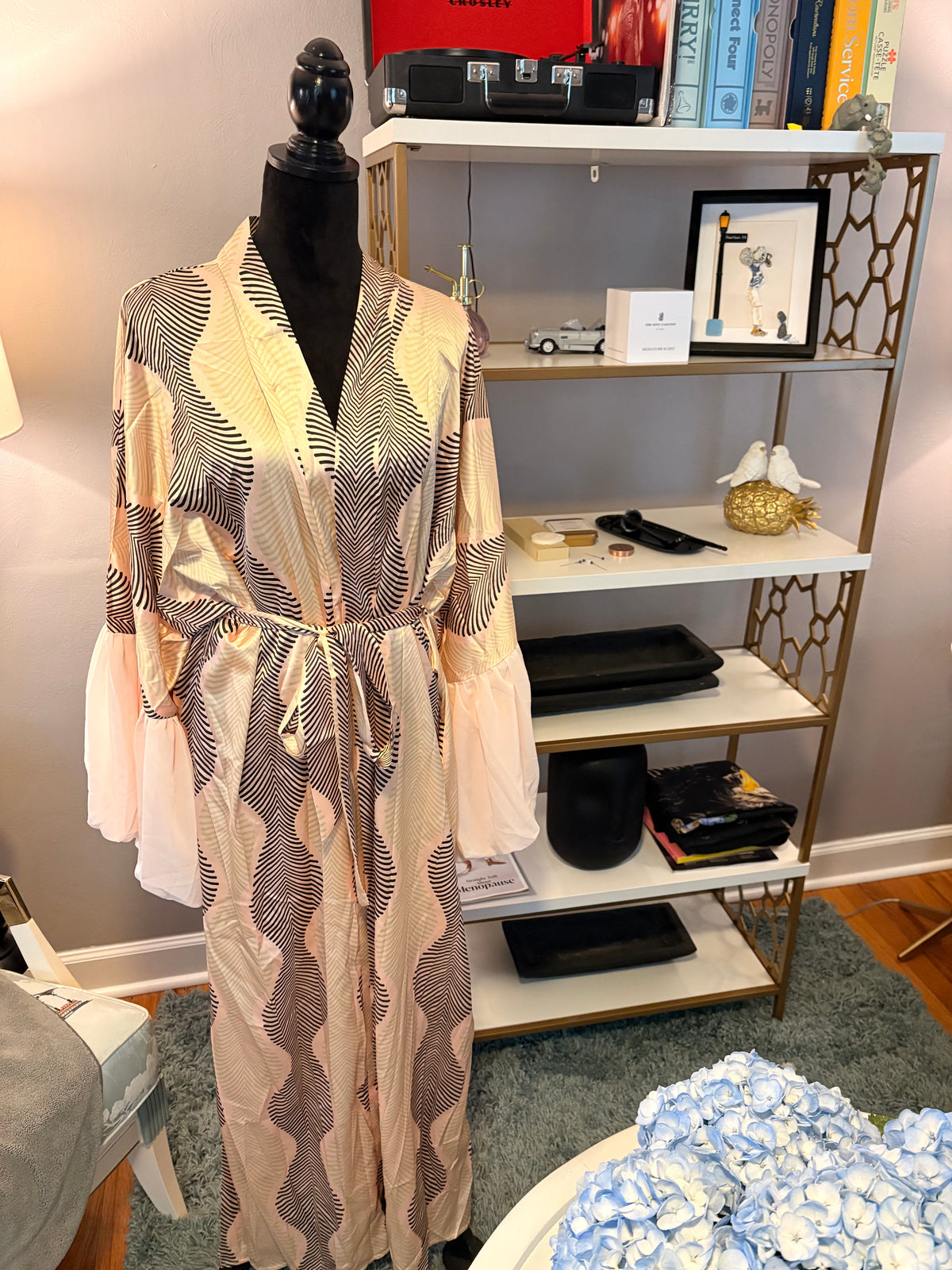 Kimono Wrap Lounge Robe
