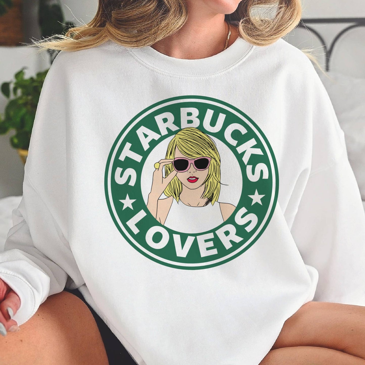 IN STORE ONLY - Taylor Swift Starbucks Lover Sweatshirt Taylor Coffee Pullov