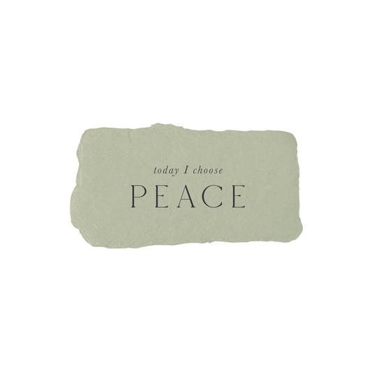 Today I choose peace intention card
