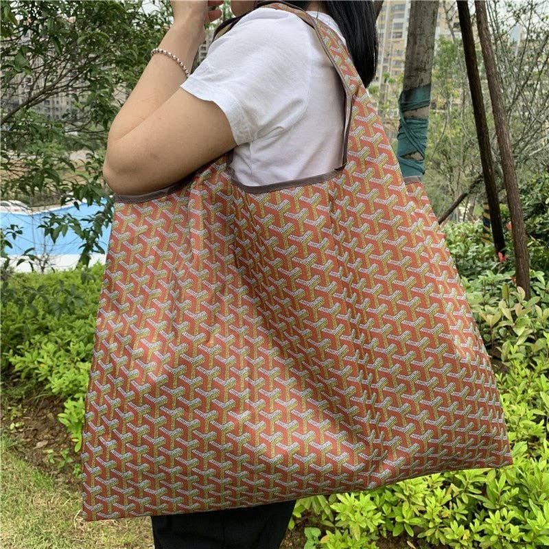 Large Capacity Single Shoulder Printed Foldable Cloth Bag