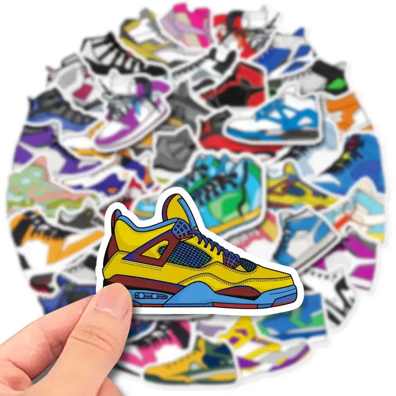 Sneaker Stickers: Store Accents, Fashionable Shoes Stickers