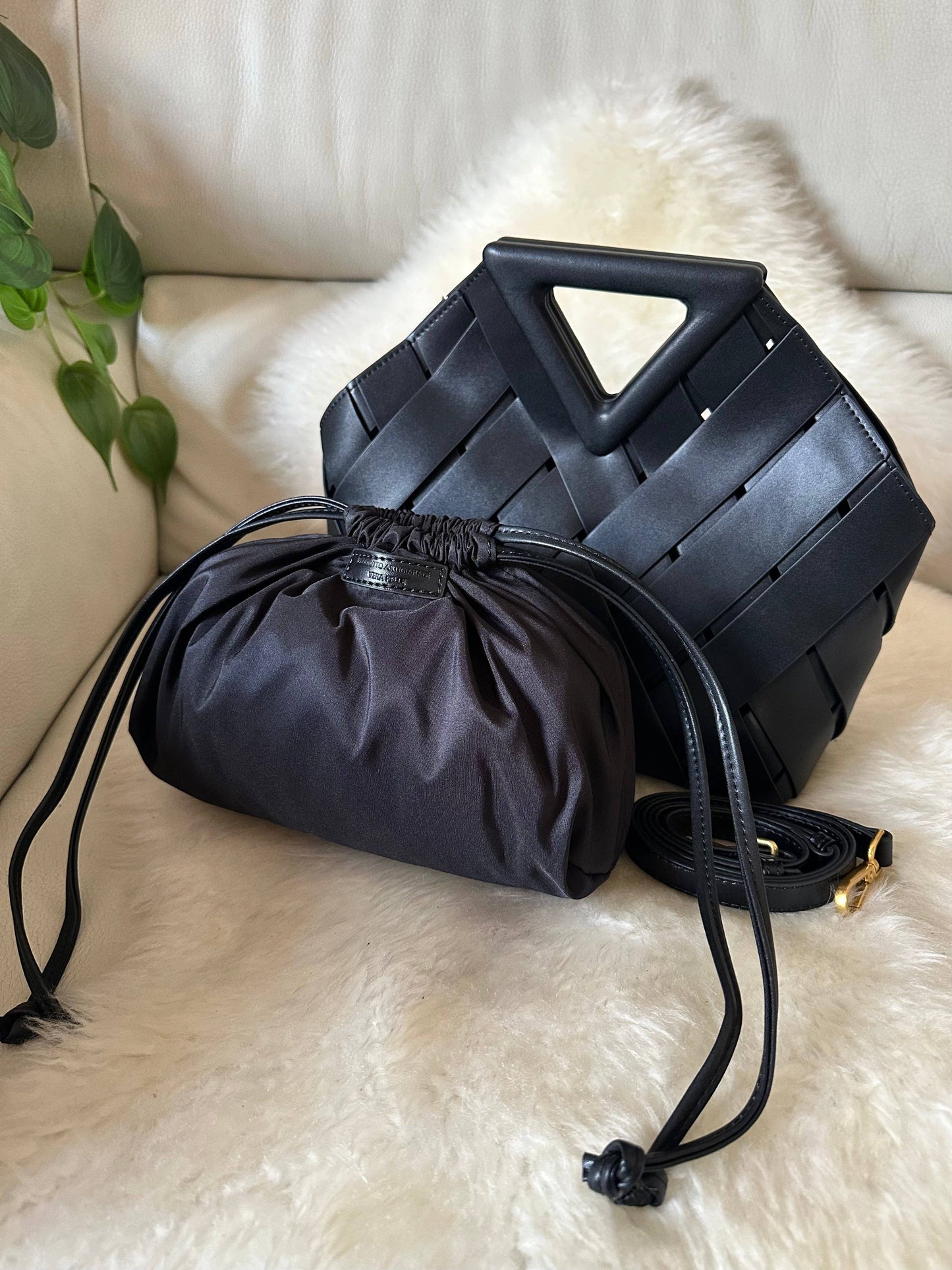 KATE- Genuine woven leather