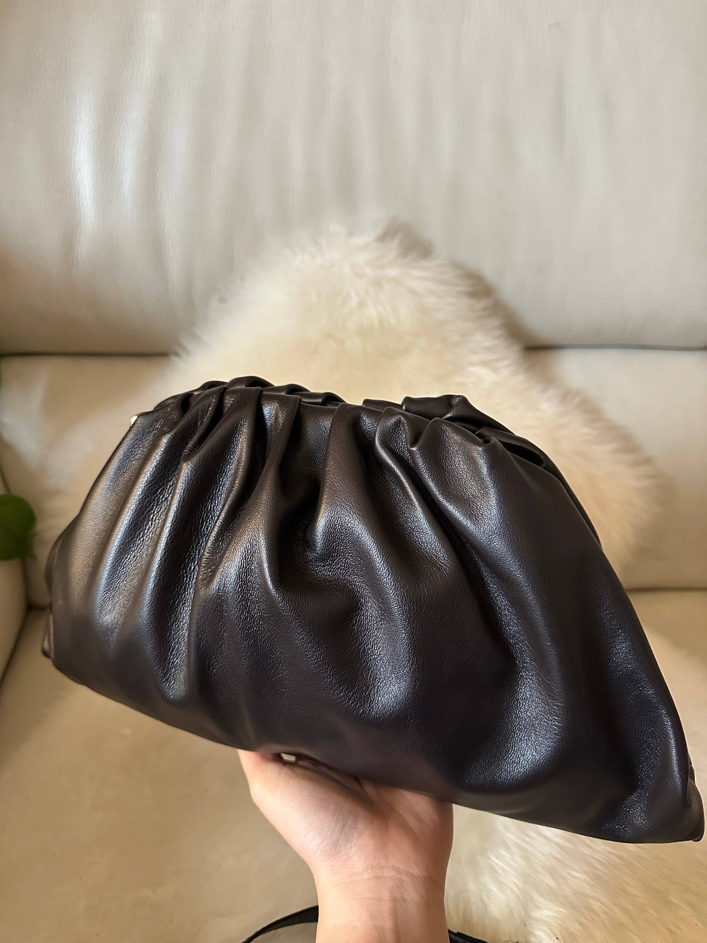 LARGE POUCH NAPPA - genuine leather