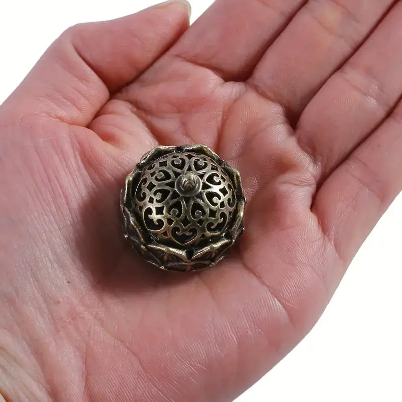 Hollow Lotus Shaped Incense Burner, Incense Holder, Decor