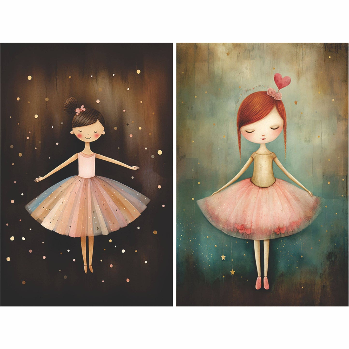 Ballerinas Decoupage Rice Paper - A4 - 6pc – Crafts