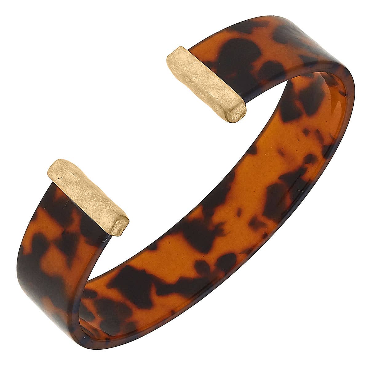 IN STORE ONLY - Josie Resin Cuff Bracelet in Tortoise