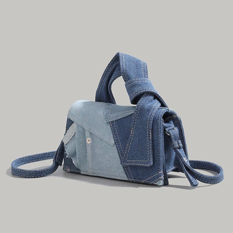 Women's Simple Denim Fashion Crossbody Square Bag