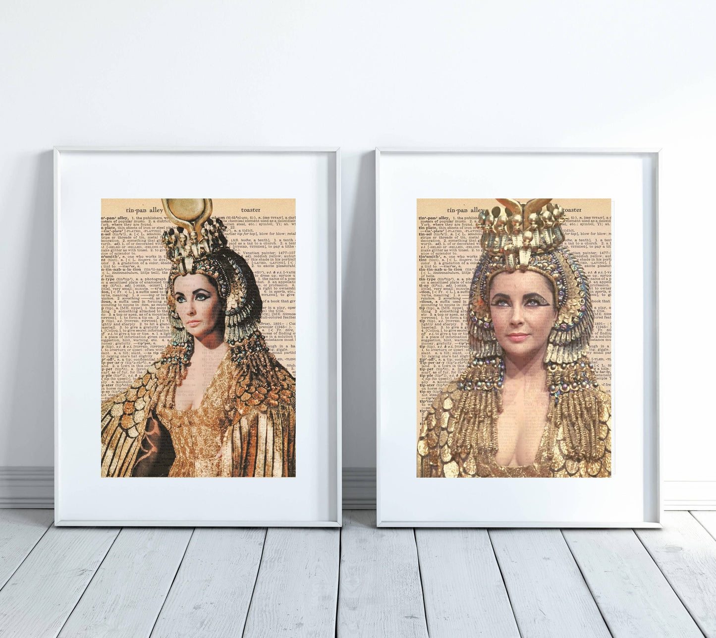 Dictionary Print, Elizabeth Taylor, Cleopatra, 1960S Art, Vi