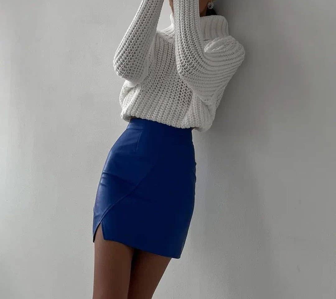 IN STORE ONLY High-neck loose casual versatile knit sweater