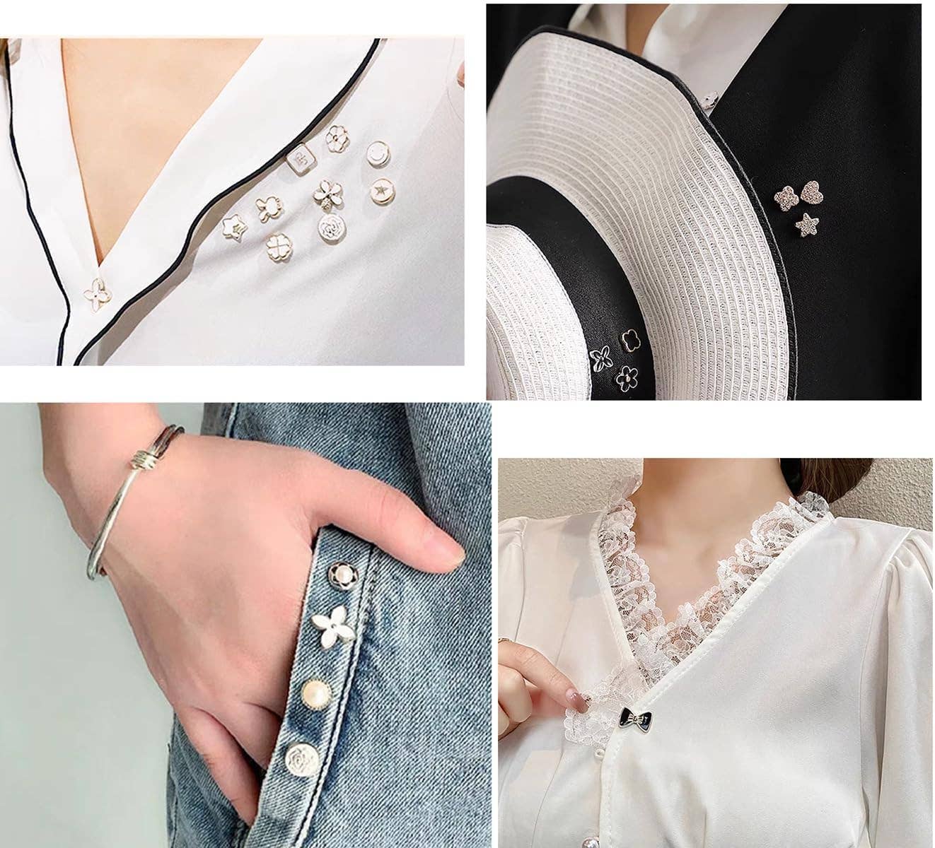 Faux Pearl Brooch Pins – Random Mix for Personalization