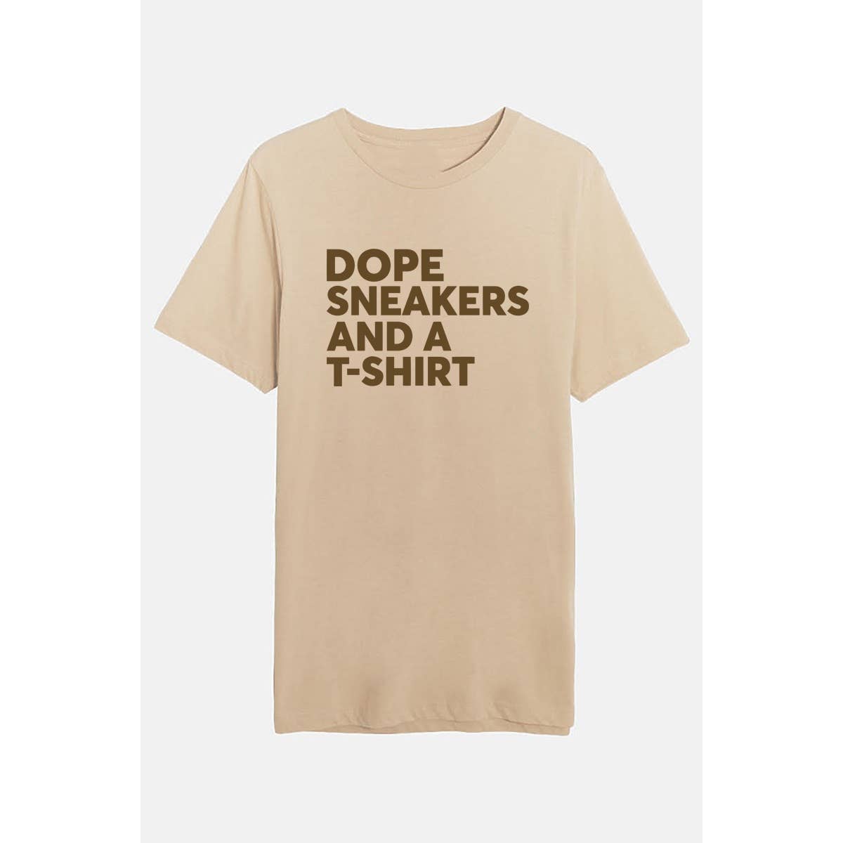 AVAILABLE IN STORE ONLY - DOPE SNEAKERS AND A T SHIRT WOMEN TEE